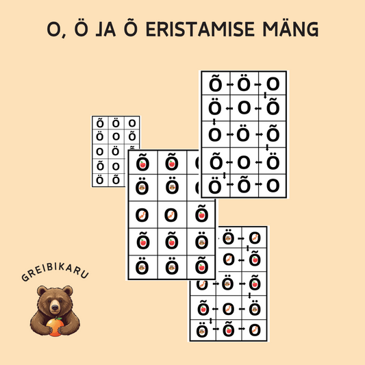 O, Ö ja Õ eristamise mäng
