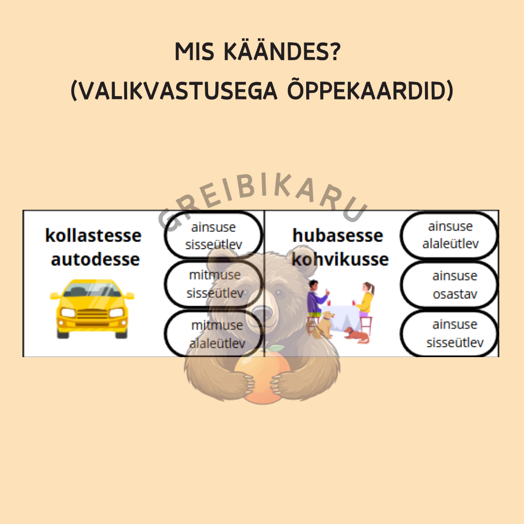Mis käändes? (valikvastusega õppekaardid)