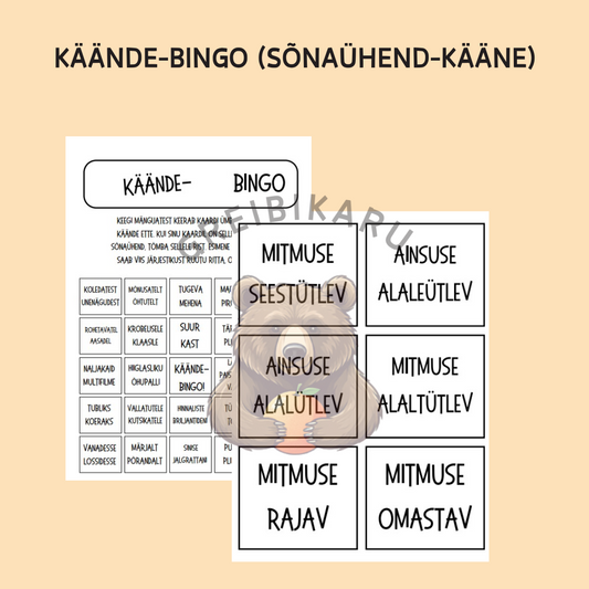 Käände-BINGO (sõnaühend-kääne)