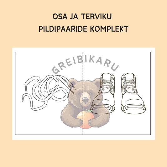 Osa ja terviku pildipaaride komplekt