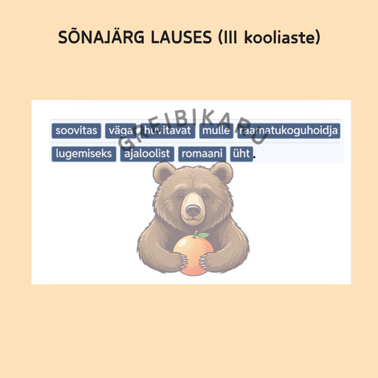 Lugemistäpsuse harjutused III kooliastmele - eripedagoogiline  PDF õppematerjal lünklausetega